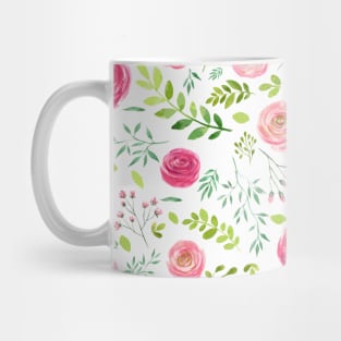 Watercolor Flowers as Pattern Mug